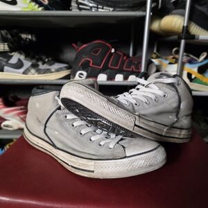 🔥 Converse Gray High-Top Athletic Shoes Size 12 Hot! Worn!